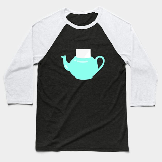 Pam's Teapot Baseball T-Shirt by millayabella